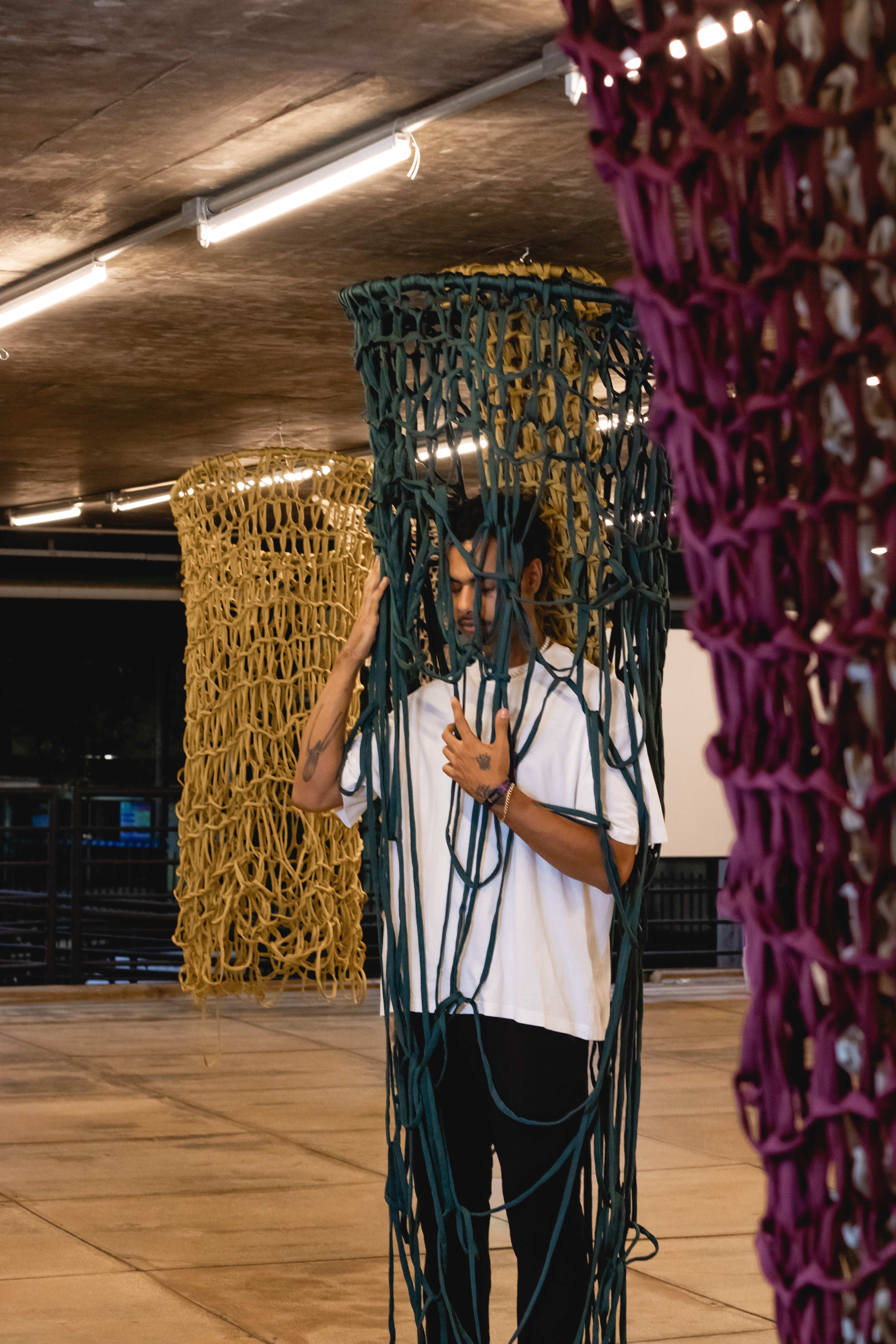 Interação com as instalações têxteis